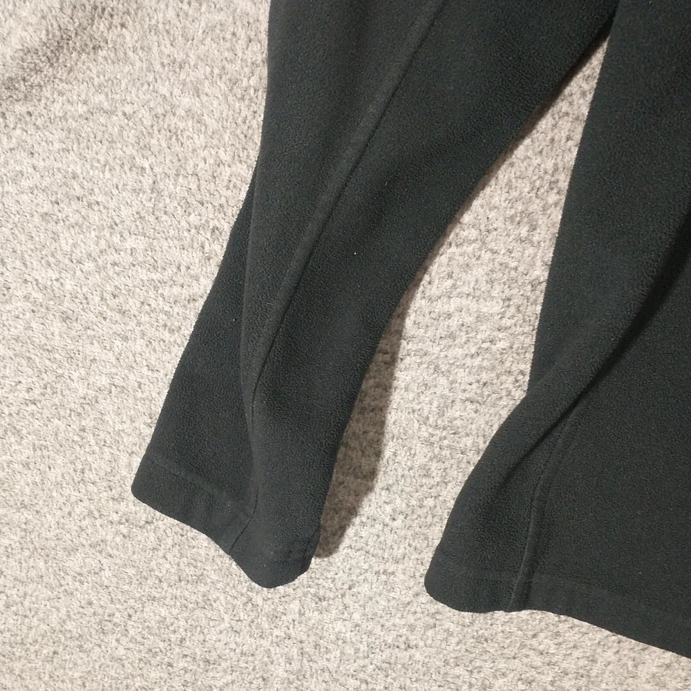 Columbia Mens Full Zip Fleece Jacket Black Mock Neck Large Zippered Pockets